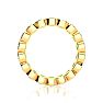 2 1/5 Carat Round Diamond Bezel Set Eternity Ring In 14 Karat Yellow Gold, Ring Size 8.5 Image-3
