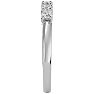 1/2 Carat Five Diamond Wedding Band In White Gold Image-4
