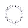 2 Carat Round Diamond Bezel Set Eternity Ring In 14 Karat White Gold, Ring Size 7 Image-3
