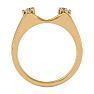 1/5 Carat Moissanite Ring Enhancer For 3/4 Carat Solitaire In 14 Karat Yellow Gold Image-3