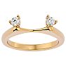 1/5 Carat Diamond Ring Enhancer For 1 1/2 Carat Solitaire In 14 Karat Yellow Gold Image-1