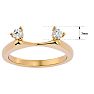 1/5 Carat Diamond Ring Enhancer For 1 1/2 Carat Solitaire In 14 Karat Yellow Gold Image-5