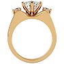 2 Carat Diamond Solitaire Ring With 1/5 Carat Enhancer In 14 Karat Yellow Gold Image-3