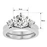 2 Carat Diamond Solitaire Ring With 1/5 Carat Enhancer In 14 Karat White Gold Image-5