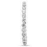 Estate Jewelry 3/4 Carat Diamond Common Prong Eternity Ring In 14 Karat White Gold, Size 7 Image-4