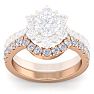 1/2 Carat Matching Moissanite Band In 14K Rose Gold Image-2