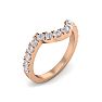 1/2 Carat Matching Moissanite Band In 14K Rose Gold Image-3