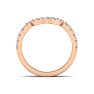 1/2 Carat Matching Moissanite Band In 14K Rose Gold Image-4