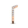 1/2 Carat Matching Moissanite Band In 14K Rose Gold Image-5