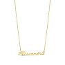 Alessandra Nameplate Necklace In Gold Image-2