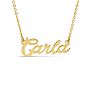 Carla Nameplate Necklace In Gold Image-1