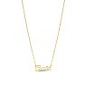 Carla Nameplate Necklace In Gold Image-2