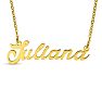 Juliana Nameplate Necklace In Gold Image-1
