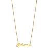 Juliana Nameplate Necklace In Gold Image-2
