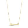 Manuela Nameplate Necklace In Gold Image-2