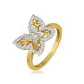 1/4ct Diamond Butterfly Ring in 10k Yellow Gold Image-2