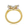 1/4ct Diamond Butterfly Ring in 10k Yellow Gold Image-3