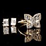 1/4ct Diamond Butterfly Ring in 10k Yellow Gold Image-5