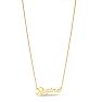 Regina Nameplate Necklace In Gold Image-2