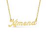 Ximena Nameplate Necklace In Gold Image-1