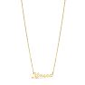 Ximena Nameplate Necklace In Gold Image-2