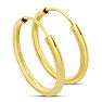 20MM Endless Hoop Earrings In 14 Karat Yellow Gold Over Sterling Silver Image-2