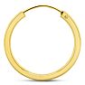 20MM Endless Hoop Earrings In 14 Karat Yellow Gold Over Sterling Silver Image-3