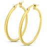 30MM Classic Hoop Earrings In 14 Karat Yellow Gold Over Sterling Silver Image-2