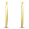 30MM Classic Hoop Earrings In 14 Karat Yellow Gold Over Sterling Silver Image-4