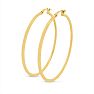 50MM Classic Hoop Earrings In 14 Karat Yellow Gold Over Sterling Silver Image-2