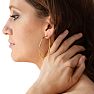 50MM Classic Hoop Earrings In 14 Karat Yellow Gold Over Sterling Silver Image-6
