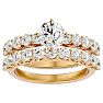2 1/2 Carat Diamond Bridal Set In 14 Karat Yellow Gold Image-1