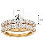 2 1/2 Carat Diamond Bridal Set In 14 Karat Yellow Gold Image-5