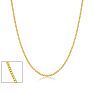 18 Inch 1MM Cable Chain In Yellow Gold Over Sterling Silver Image-1