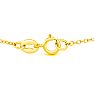 24 Inch 1MM Cable Chain In Yellow Gold Over Sterling Silver Image-3