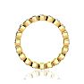 2.40 Carat Round Diamond Bezel Set Eternity Ring In 14 Karat Yellow Gold, Ring Size 5 Image-3