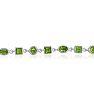 Peridot Jewelry: 7.45ct Peridot Bracelet in Sterling Silver | Silver Jewelry Image-3