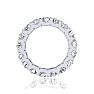 4 Carat Round Moissanite Eternity Ring In Platinum, Ring Size 8.5 Image-3
