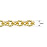 18 Inch 1MM Cable Chain In Yellow Gold Overlay Image-2