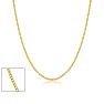 20 Inch 1MM Cable Chain In Yellow Gold Overlay Image-1