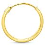 10MM Endless Hoop Earrings In 14 Karat Yellow Gold Over Sterling Silver Image-3