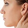 10MM Endless Hoop Earrings In 14 Karat Yellow Gold Over Sterling Silver Image-6