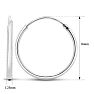 16MM Endless Hoop Earrings In Sterling Silver Image-5