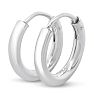 12x2.25MM Endless Hoop Earrings In Sterling Silver Image-2
