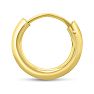 12x2.25MM Endless Hoop Earrings In 14 Karat Yellow Gold Over Sterling Silver Image-4