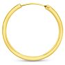 28x2.25MM Endless Hoop Earrings In 14 Karat Yellow Gold Over Sterling Silver Image-3