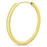 28x2.25MM Endless Hoop Earrings In 14 Karat Yellow Gold Over Sterling Silver Image-4