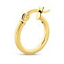 14MM Classic Hoop Earrings In 14 Karat Yellow Gold Over Sterling Silver Image-4