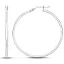40MM Classic Hoop Earrings In Sterling Silver Image-1
