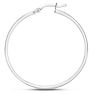 40MM Classic Hoop Earrings In Sterling Silver Image-3